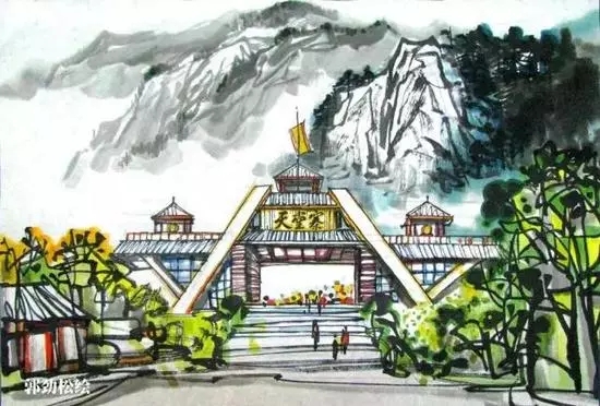 安徽风景如画！手绘版的安徽旅游景点更美！